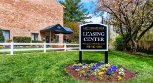 Montgomery Club leasing center signage