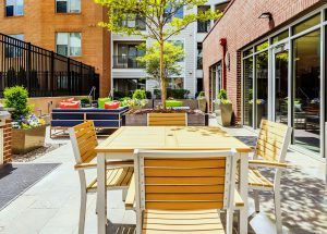 Tinner Hill Apartments outdoor seating area